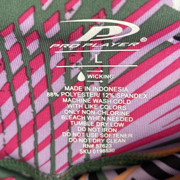 (A56) Pro Player Tropical Night Dark Ivy Ladies Leggings, Size Large, NWT - Picture 10 of 11